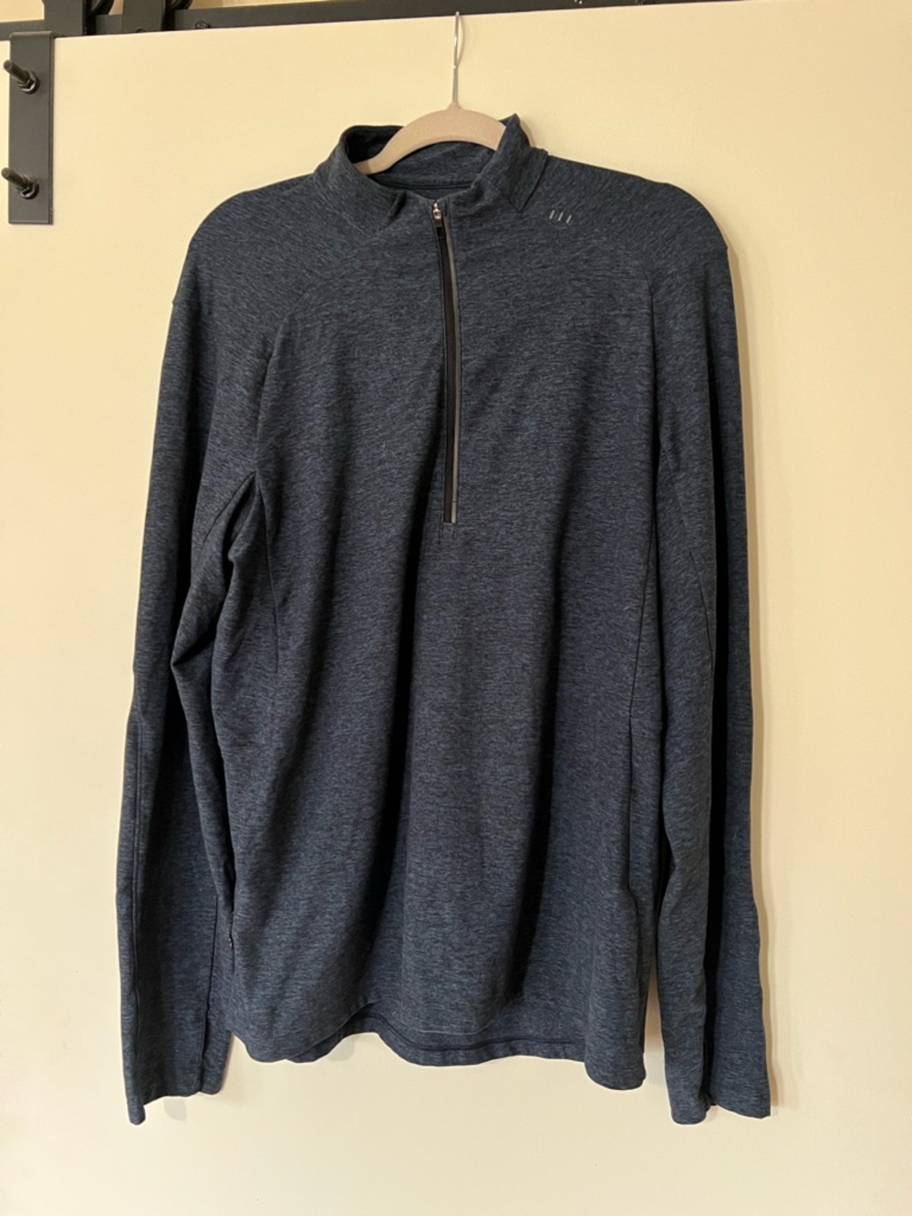 Lululemon Surge Warm Reflective
1/4 Zip, Heathered True Navy